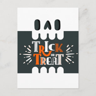 Trick or Treat Halloween Postcard