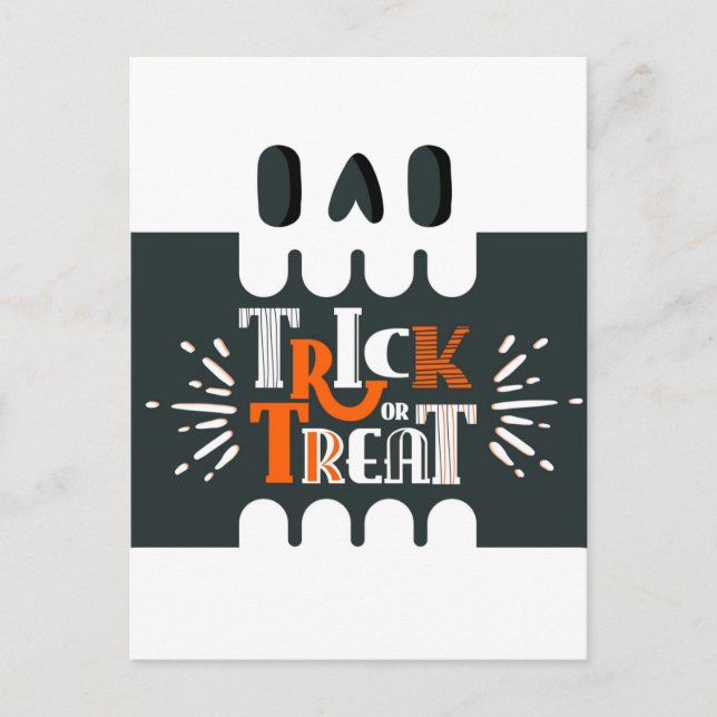 Trick or Treat Halloween Postcard (Front)