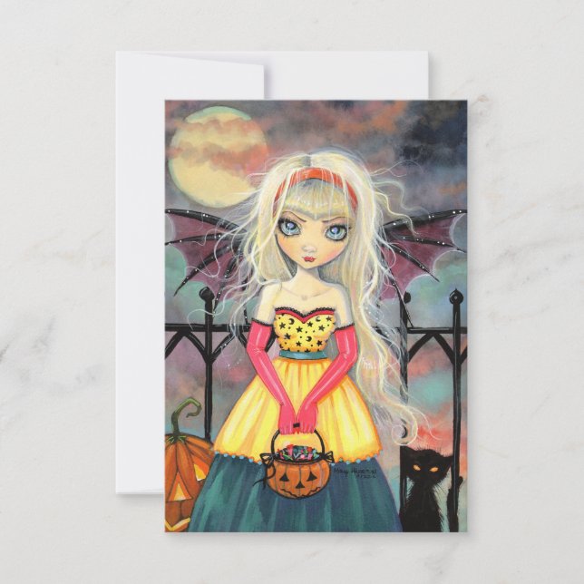 Trick or Treat Halloween Postcard (Front)