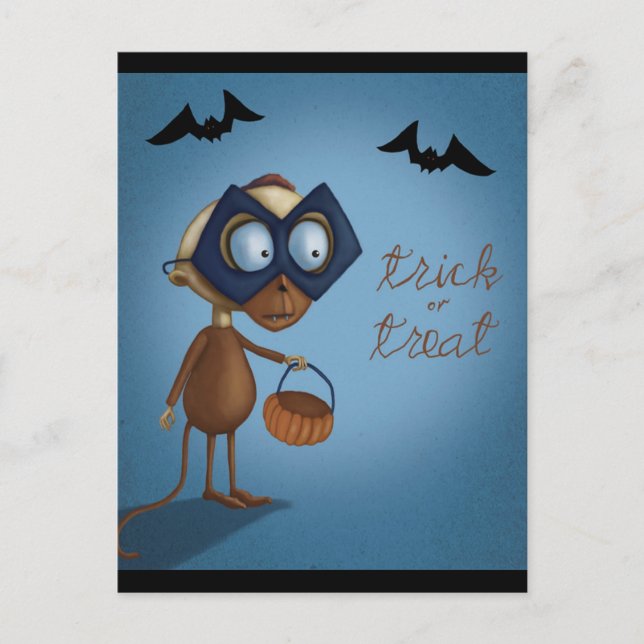 Trick or Treat - Halloween Postcard (Front)