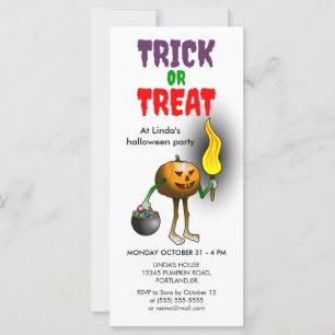 Trick or Treat Halloween Pumpkin