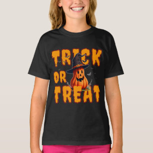 trick or treat halloween pumpkin fall autumn T-Shirt