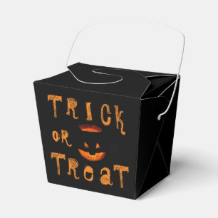 Trick or Treat Halloween Pumpkin Favour Box