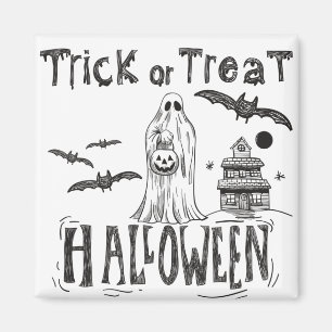 Trick or treat Halloween Pumpkin Funny Magnet