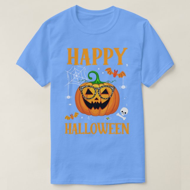 Trick Or Treat Halloween Pumpkin Happy Halloween T-Shirt (Design Front)