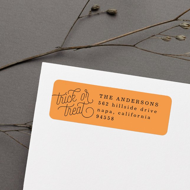 Trick or Treat Halloween Return Address (Creator Uploaded)