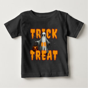 trick or treat halloween scary ghost pumpkin baby T-Shirt