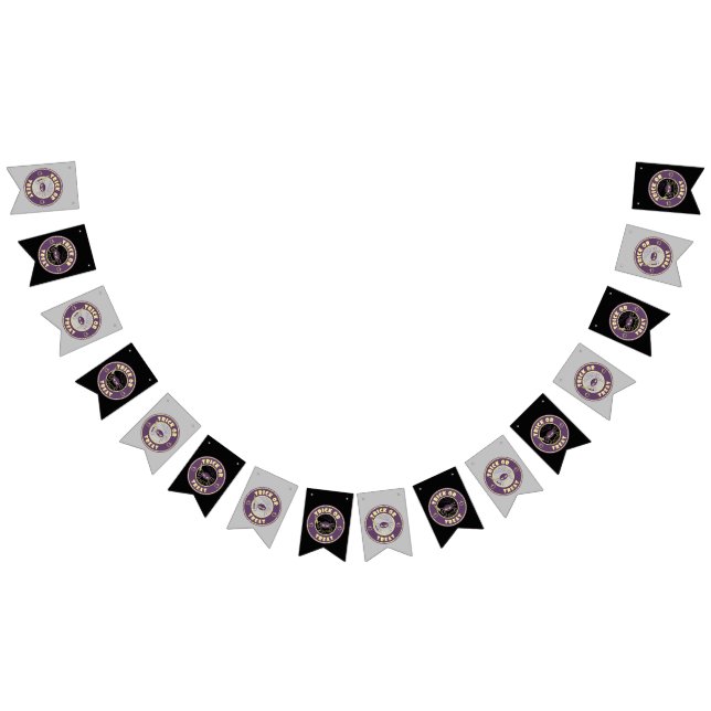Trick or treat halloween spider Starbucks style Bunting (All)