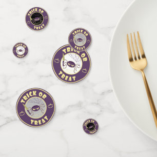 Trick or treat halloween spider Starbucks style Confetti