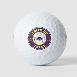 Trick or treat halloween spider Starbucks style Golf Balls