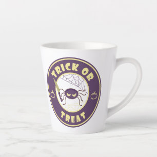 Trick or treat halloween spider Starbucks style Latte Mug