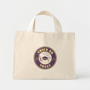 Trick or treat halloween spider Starbucks style Mini Tote Bag