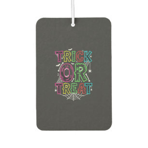 Trick or Treat Halloween Spider Web Design_1 Car Air Freshener