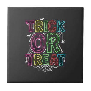 Trick or Treat Halloween Spider Web Design_1 Tile