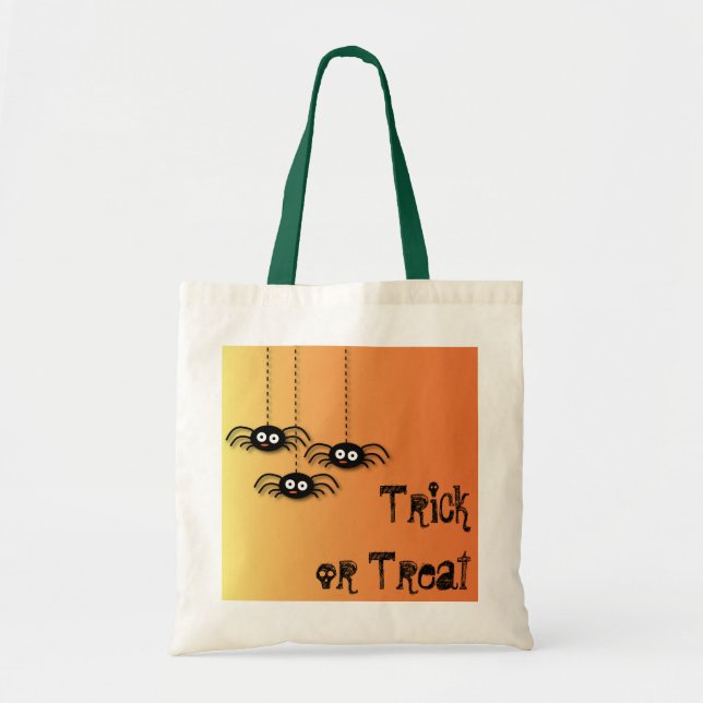 Trick Or Treat Halloween Spiders Bag (Front)