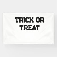 Trick or. Treat Halloween spooky black simple mini