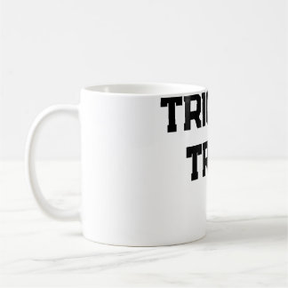 Trick or. Treat Halloween spooky black simple mini Coffee Mug