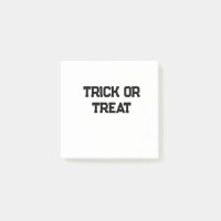 Trick or. Treat Halloween spooky black simple mini