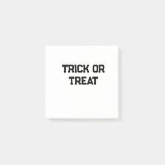 Trick or. Treat Halloween spooky black simple mini Post-it Notes