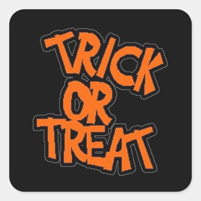 Trick-or-Treat - Halloween Sticker (Front)