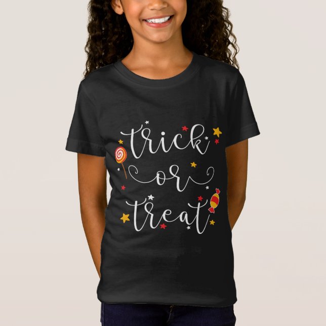 trick or treat Halloween T-Shirt (Front)