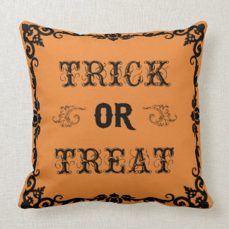 Trick or Treat Halloween Throw Pillow