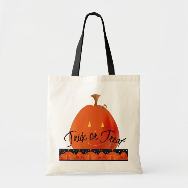 Trick or Treat Halloween Tote Bag (Front)