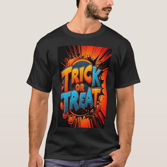 Trick or treat Halloween Tshirt  (Front)