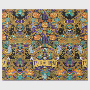 Trick Or Treat Halloween Wrapping Paper