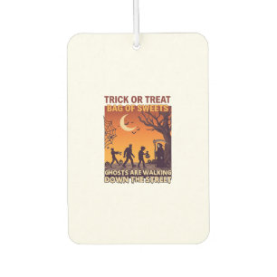 Trick Or Treat Halloween Zombies Grim Reaper Pumpk Car Air Freshener