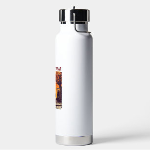 Trick Or Treat Halloween Zombies Grim Reaper Pumpk Water Bottle
