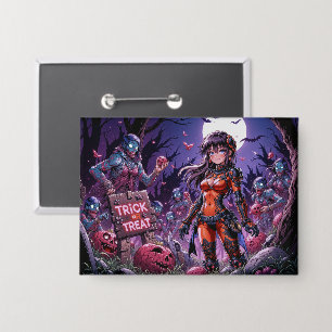 Trick or Treat Halloween Zombies Handing out Brain