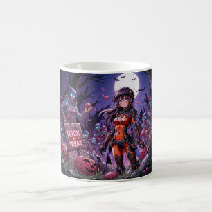 Trick or Treat Halloween Zombies Handing out Brain Coffee Mug