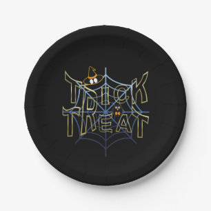 Trick-or-Treat-Haloween Paper Plate