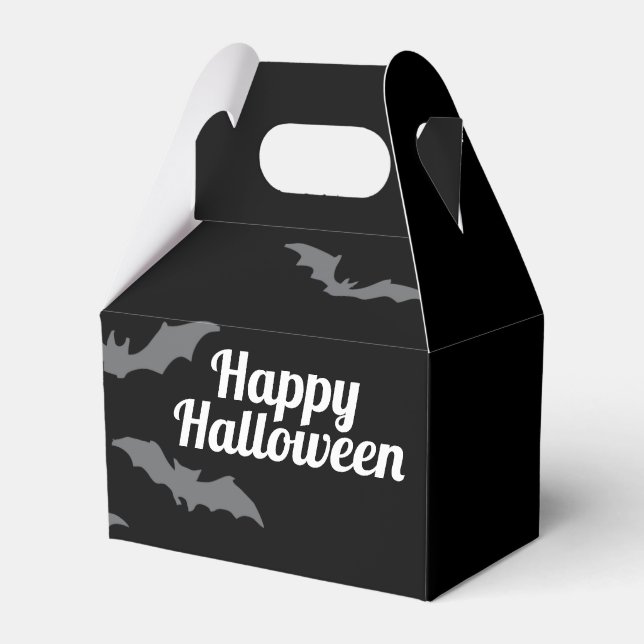 TRICK OR TREAT HAPPY HALLOWEEN BAT BOX (Front Side)