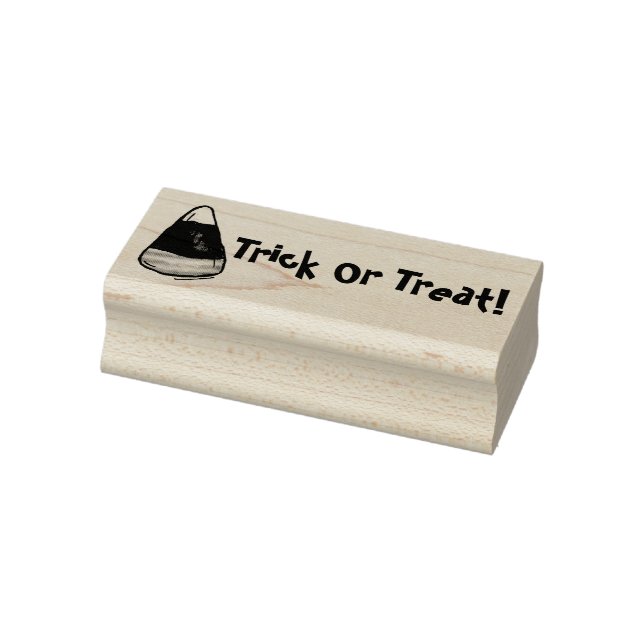 Trick or Treat Happy Halloween Candy Corn Stamp (Stamp)