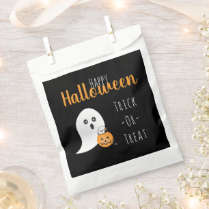 Trick Or Treat Happy Halloween Ghost Spooky Favour Bags
