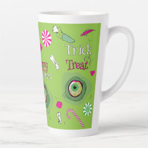 Trick Or Treat Happy Halloween Sweet Death + Candy Latte Mug