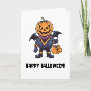 Trick or Treat Happy Halloween Thank You Card