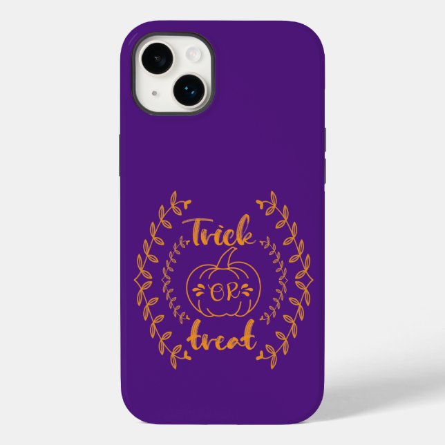 Trick or treat in plants frame  Case-Mate iPhone case (Back)