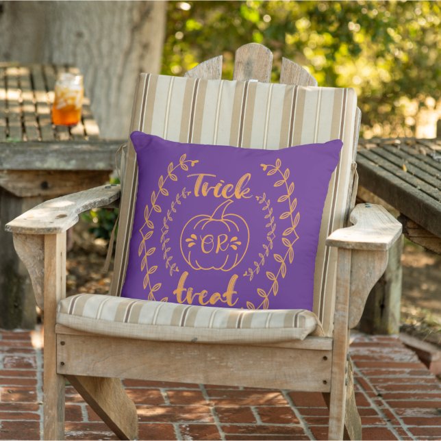 Trick or treat in plants frame  cushion (Chair)