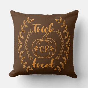 Trick or treat in plants frame cushion
