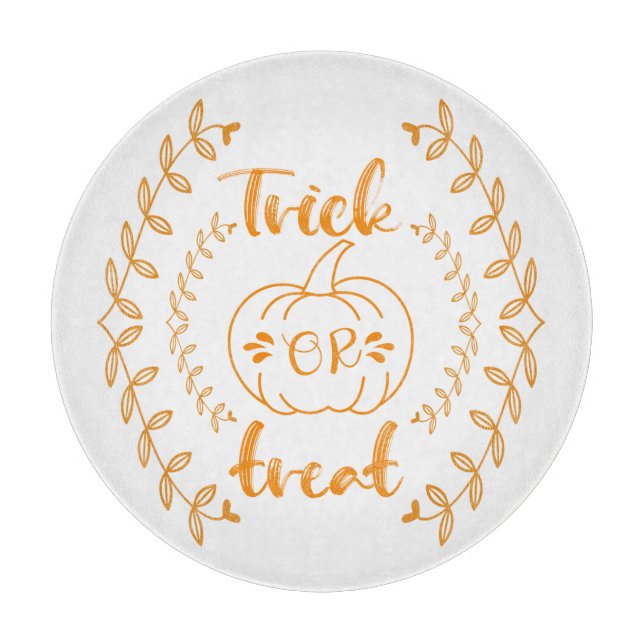 Trick or treat in plants frame  cutting board (Front)
