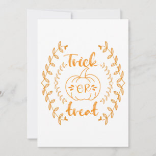 Trick or treat in plants frame  holiday card