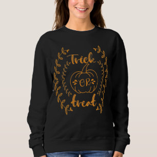 Trick or treat in plants frame sweatshirt