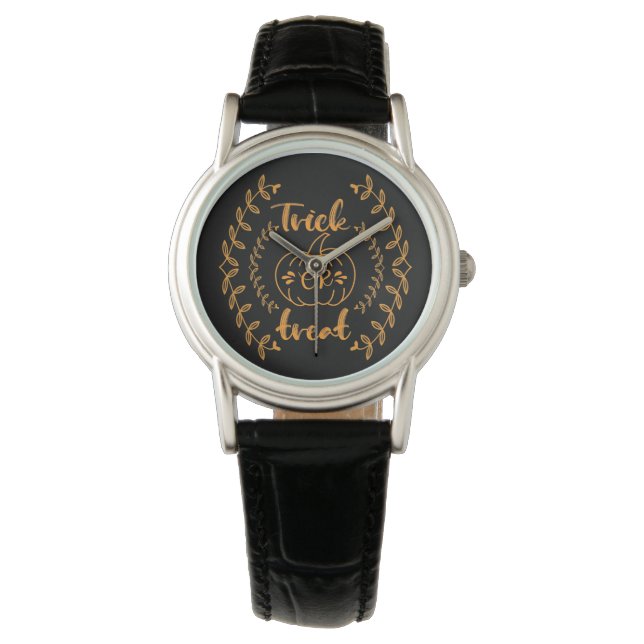Trick or treat in plants frame  watch (Front)