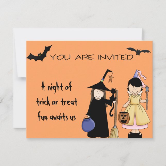 Trick Or Treat Invites (Front)