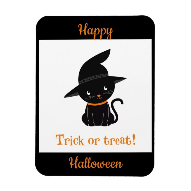 Trick Or Treat Kitty Magnet (Vertical)