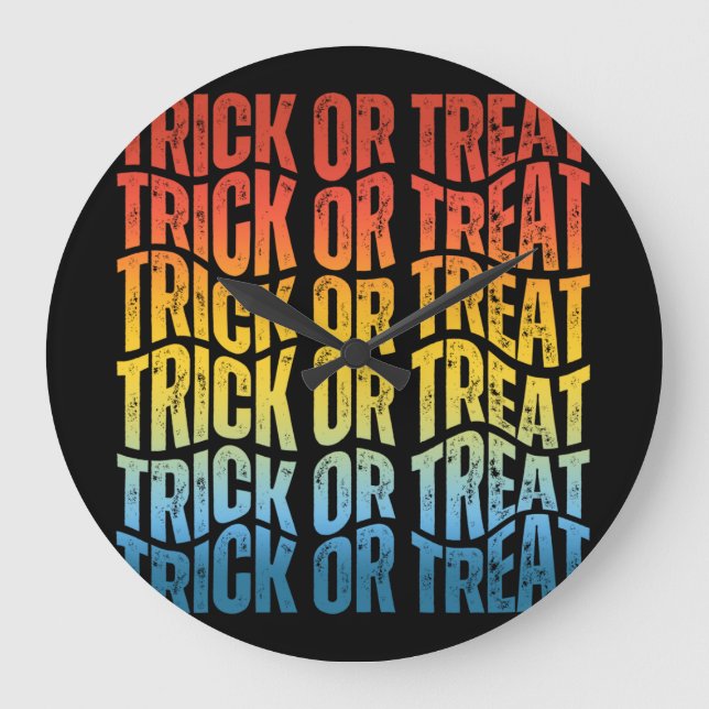 TRICK OR TREAT LARGE CLOCK (Front)