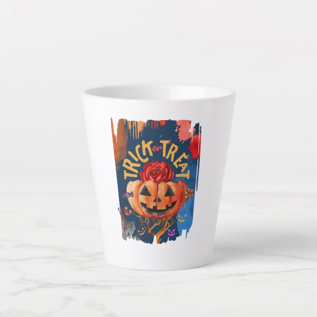 Trick or Treat Latte Mug (Front)